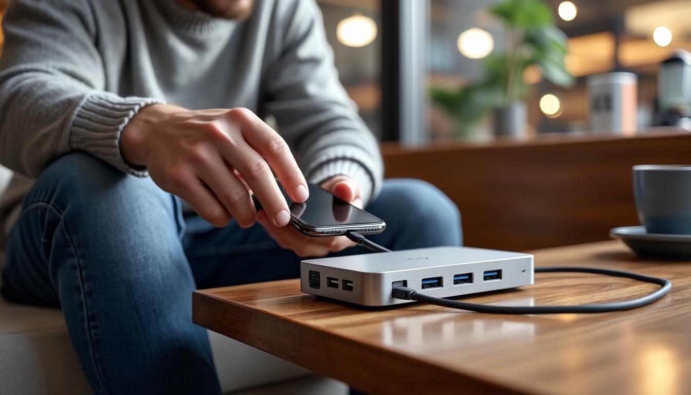 découvrez notre chargeur usb multi-voies, l'accessoire essentiel pour rester connecté lors de vos déplacements. avec sa capacité à charger plusieurs appareils simultanément, il vous garantit une autonomie optimale où que vous soyez. ne manquez plus jamais un appel important ou un message lors de vos voyages.