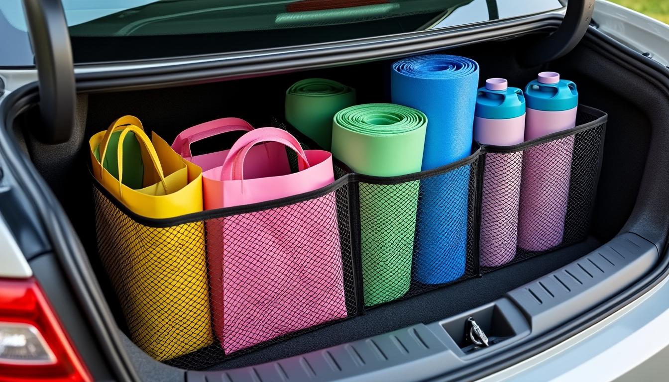 découvrez notre filet de rangement pour voiture, l'accessoire indispensable pour voyager sereinement. gardez votre voiture organisée et vos affaires en sécurité grâce à ce filet pratique qui facilite les trajets en famille ou entre amis. un voyage organisé, même sur la route !