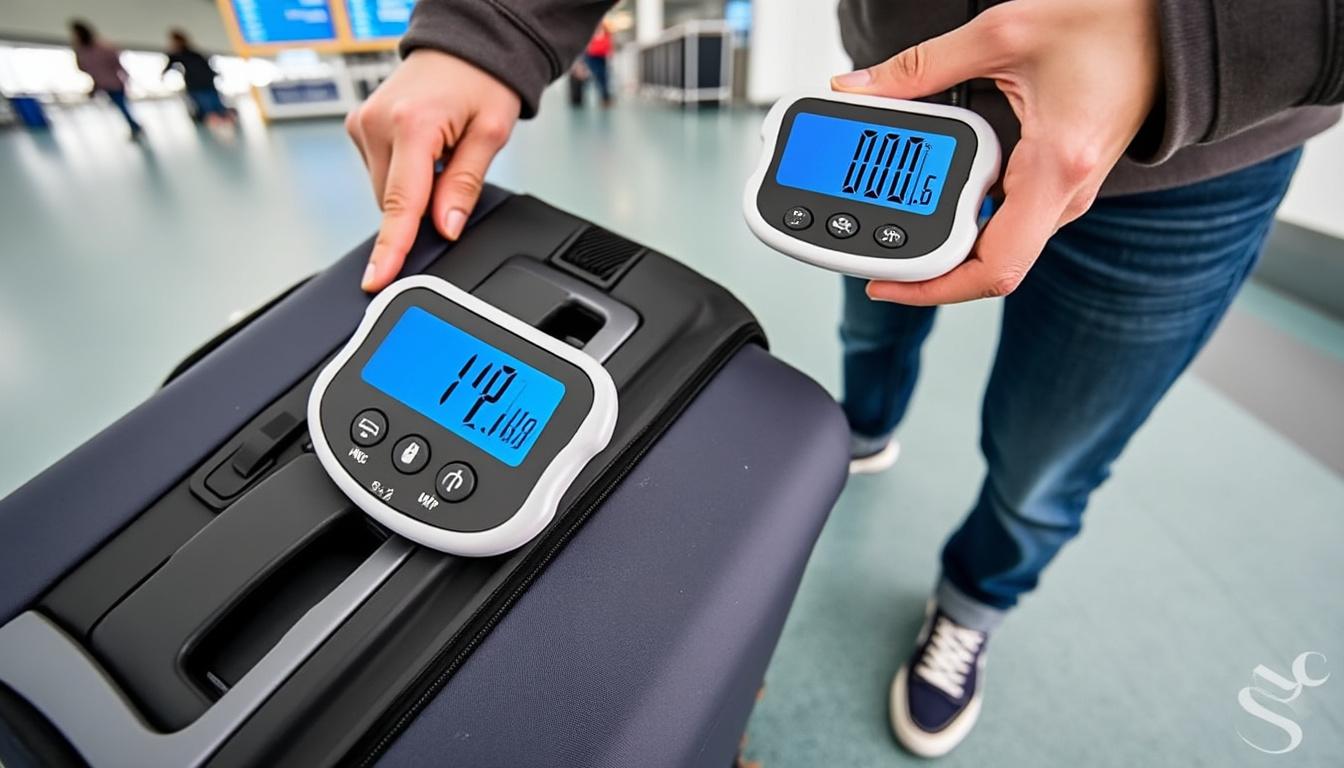 découvrez notre pèse-bagage électronique, l'outil essentiel pour éviter les frais de surpoids lors de vos voyages. pratique et précis, il vous permet de peser vos valises en toute simplicité, assurant un voyage serein sans surprises à l'aéroport.