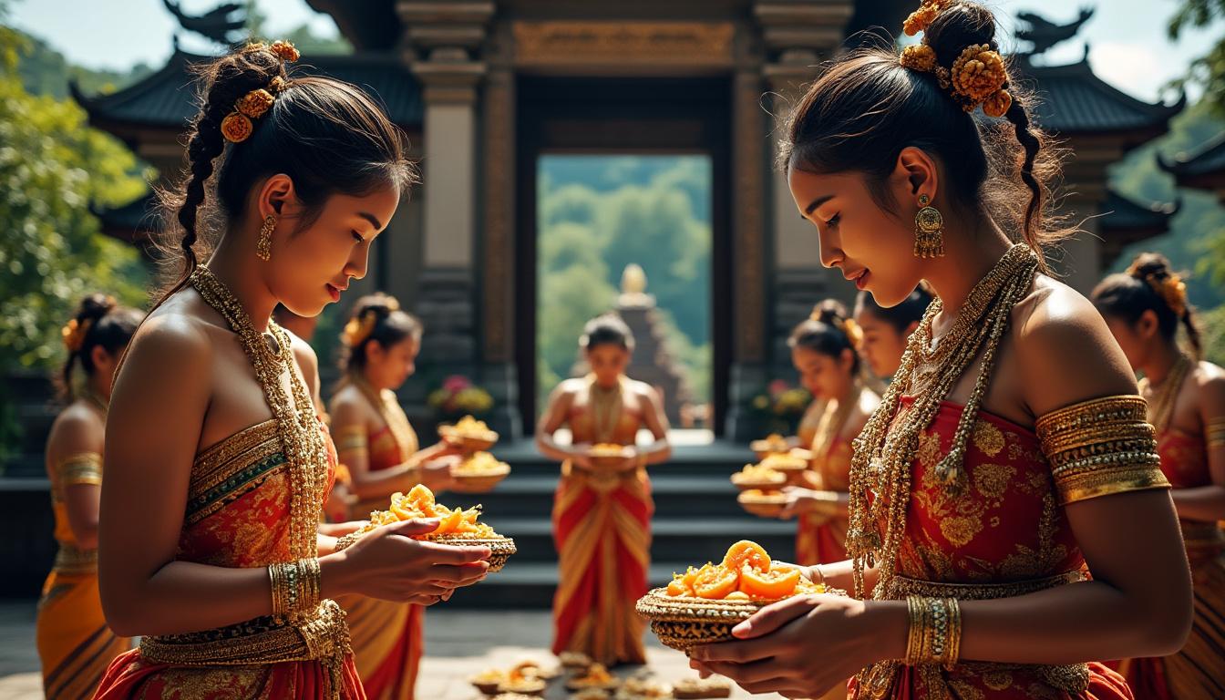 découvrez à travers ce blog sur bali en 2025 les traditions balinaises authentiques, leurs coutumes ancestrales et les secrets culturels qui façonnent la vie locale sur l'île des dieux.