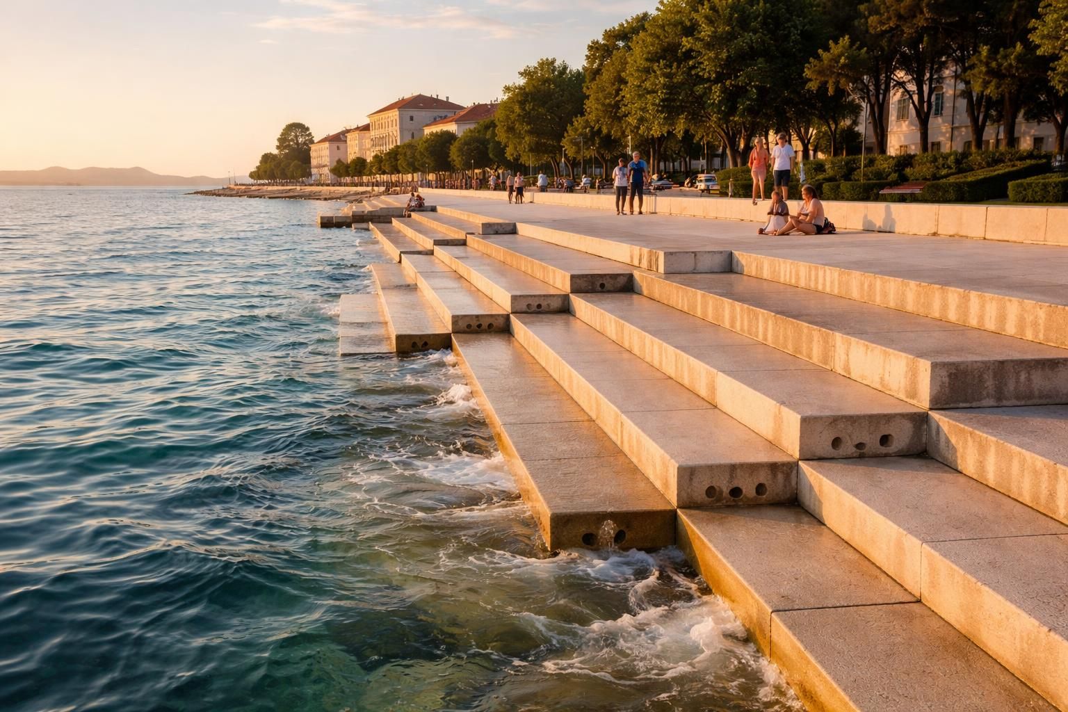 découvrez l'orgue marine de zadar, une merveille acoustique unique où les vagues et le vent créent une musique envoûtante au rythme de la mer.