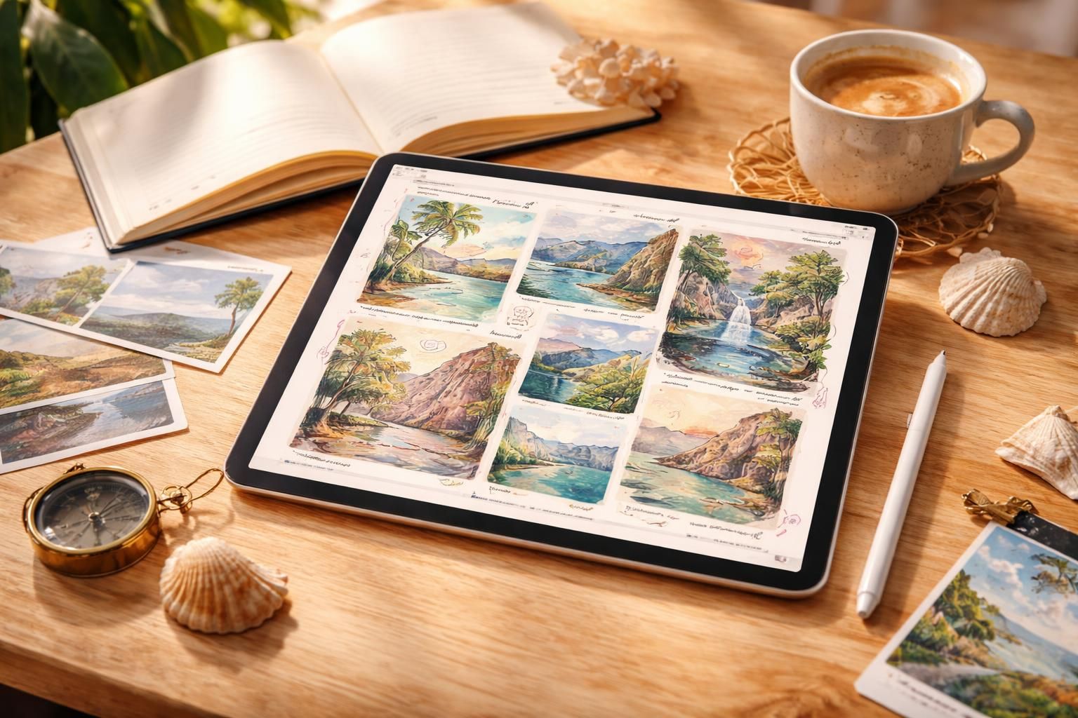 découvrez comment créer un carnet de voyage unique sur ipad, alliant écriture et illustrations pour immortaliser vos souvenirs de manière créative et interactive.