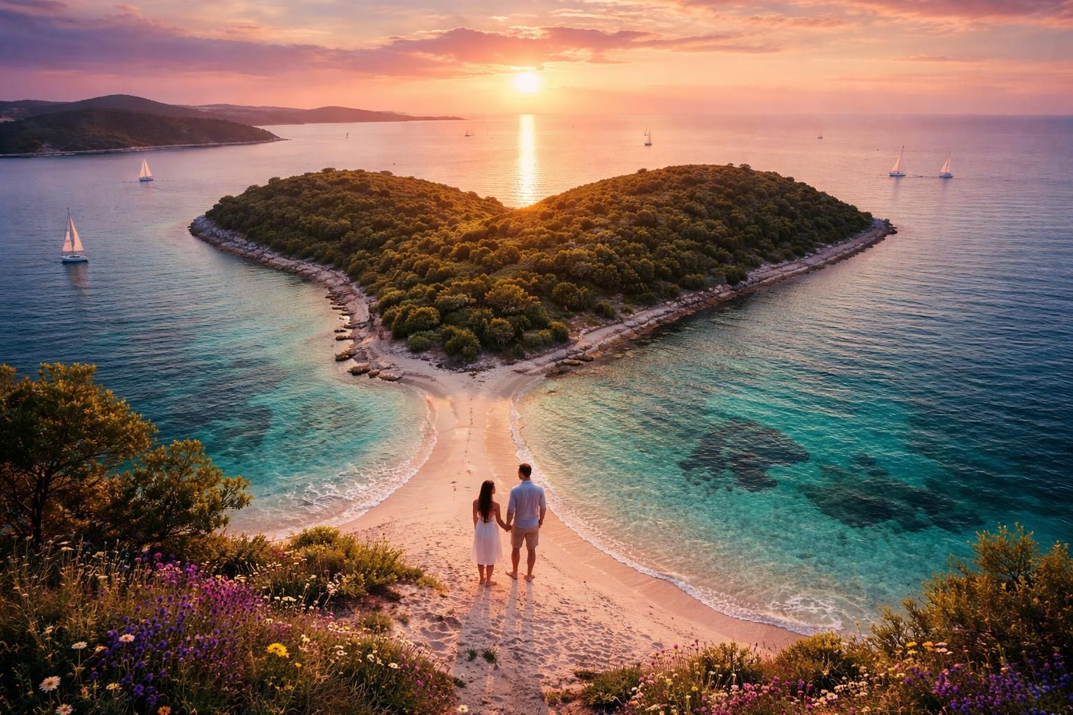 découvrez pourquoi galesnjak, l'île en forme de cœur, est la destination romantique idéale pour une escapade mémorable à deux.
