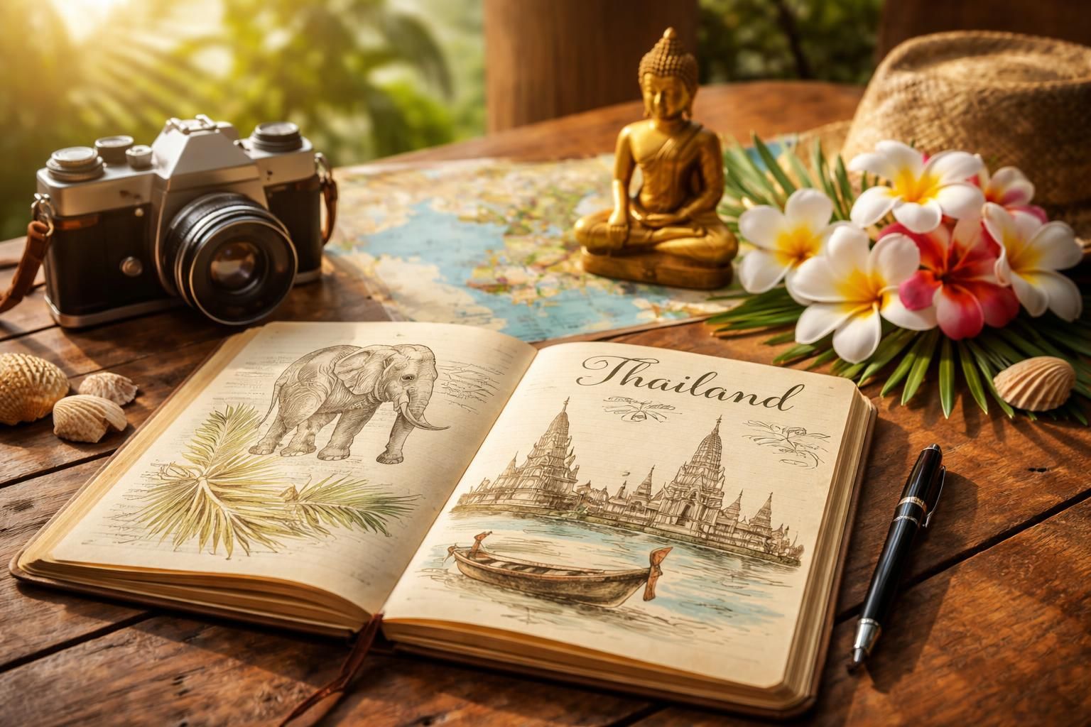 découvrez comment créer un carnet de voyage pour la thaïlande avec nos guides pratiques et sources d'inspiration pour immortaliser vos aventures.