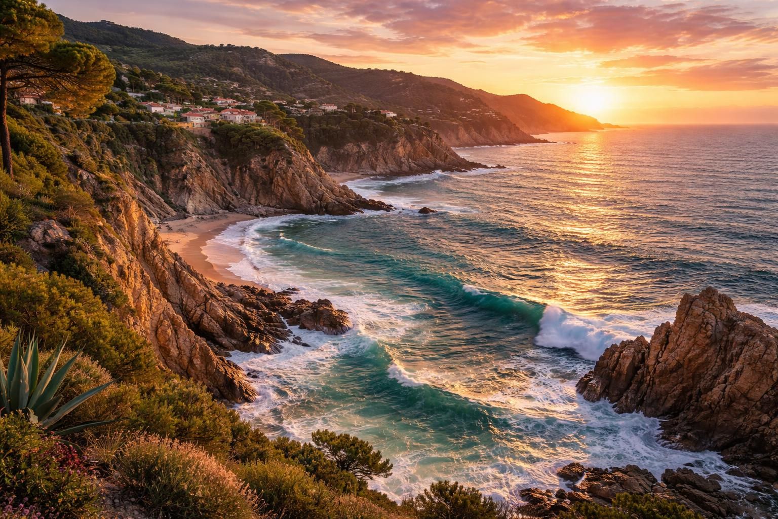 explorez la côte ouest de l'espagne et laissez-vous émerveiller par ses paysages à couper le souffle, entre plages sauvages, falaises impressionnantes et villages pittoresques.