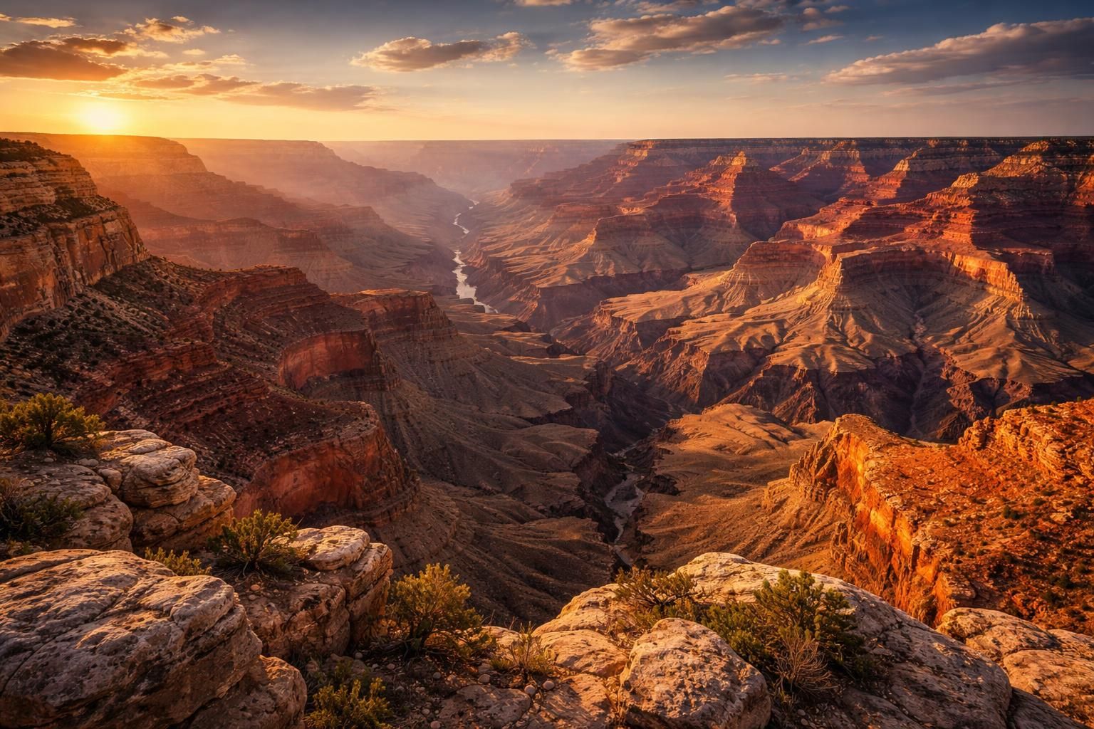découvrez l'incroyable panorama depuis mohave point au grand canyon en arizona, un spectacle naturel à couper le souffle qui vous plonge au cœur des merveilles du désert.