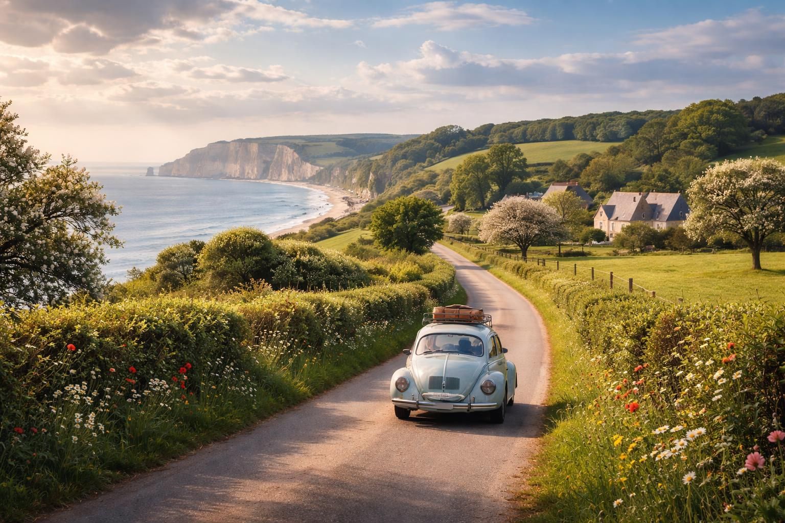partez en road trip en normandie et découvrez une aventure unique entre les paysages marins et le charme du bocage normand. plages, villages pittoresques et nature préservée vous attendent.