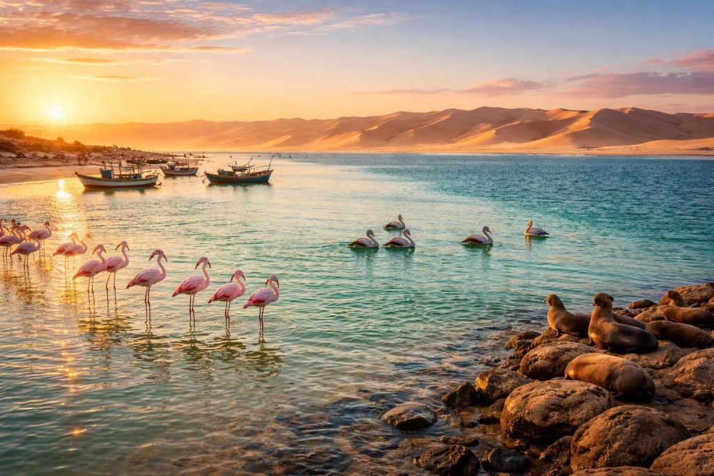 explorez walvis bay en namibie, une destination incontournable où merveilles naturelles et aventures inoubliables vous attendent au cœur de paysages époustouflants.