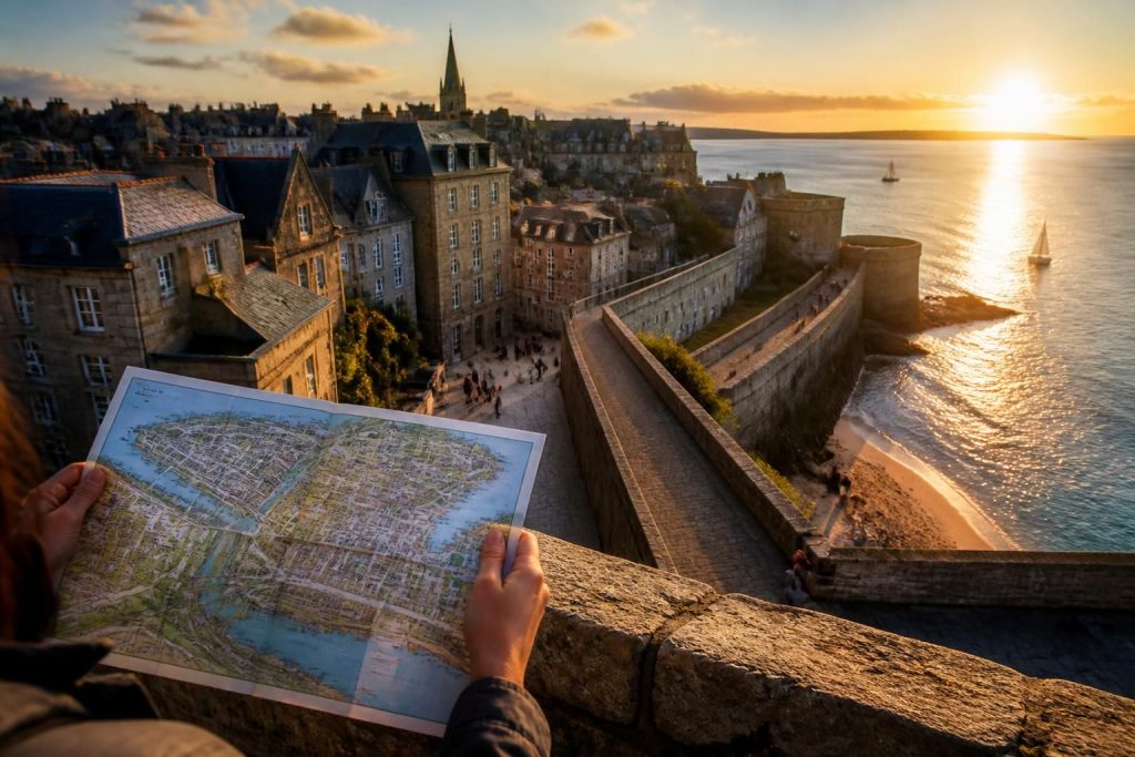 découvrez saint malo comme un expert avec notre carte touristique détaillée pour explorer facilement tous les sites incontournables.