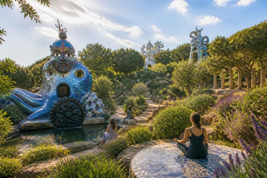 découvrez le jardin des tarots de niki de saint phalle, un espace unique alliant art, méditation et émerveillement au cœur de la nature.