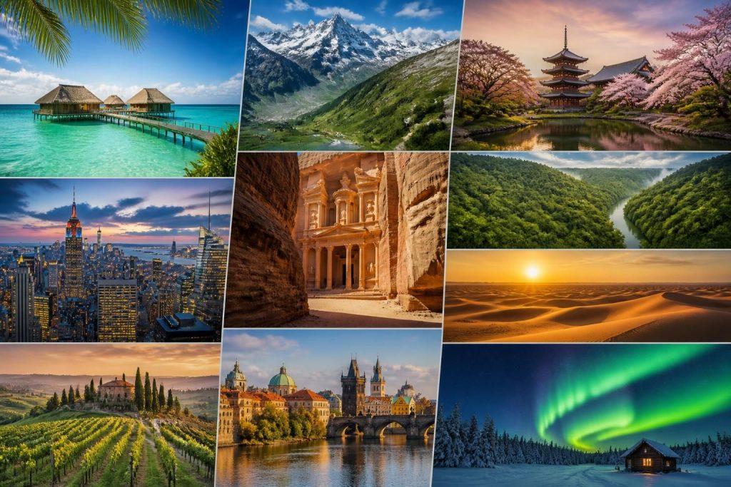 découvrez les 10 meilleures destinations de voyage à travers le monde incontournables cette année pour des aventures inoubliables.