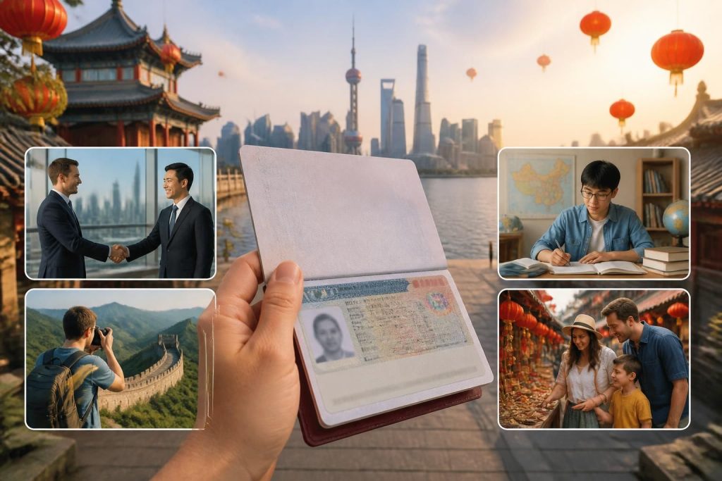 découvrez les différents types de visa chinois pour les citoyens français et choisissez celui qui convient le mieux à votre voyage en chine.